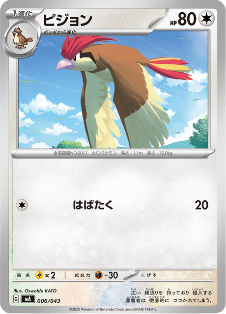 Pidgeotto Card Front