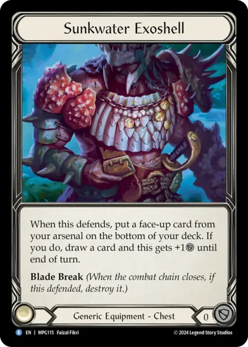 Sunkwater Exoshell Card Front