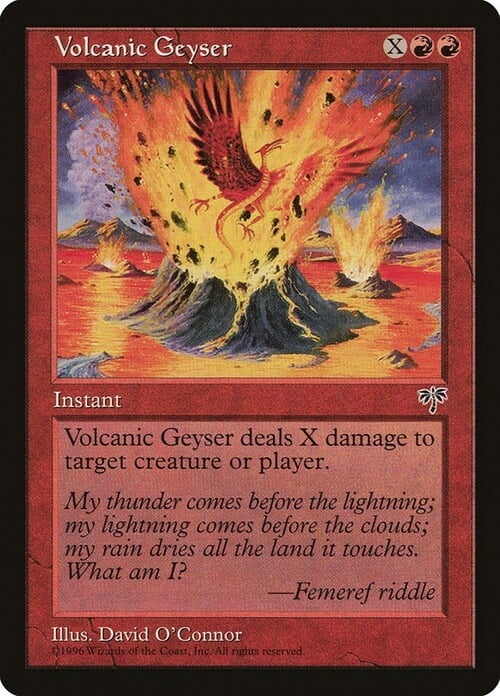Volcanic Geyser Card Front