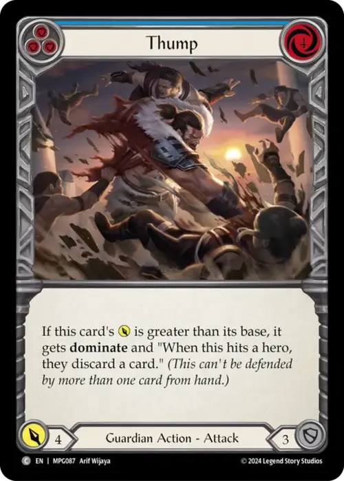 Thump - Blue Card Front