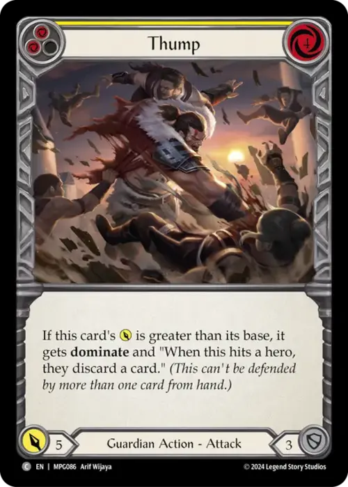 Thump - Yellow Card Front