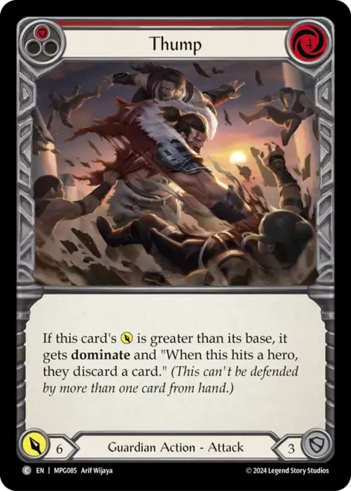 Thump - Red Card Front