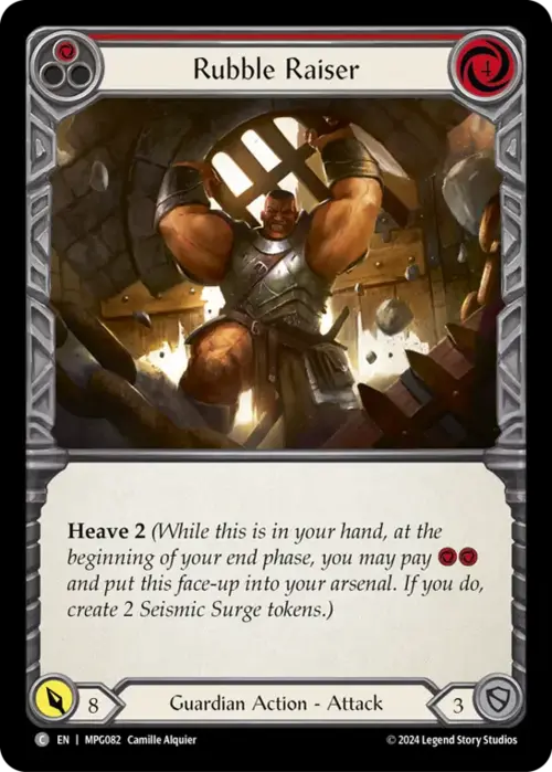 Rubble Raiser - Red Card Front