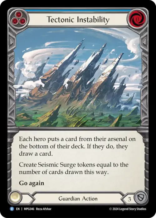 Tectonic Instability Card Front