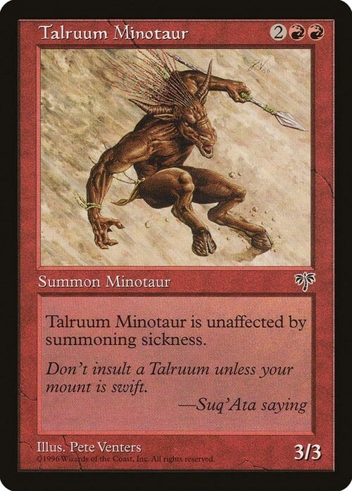 Minotauro di Talruum Card Front