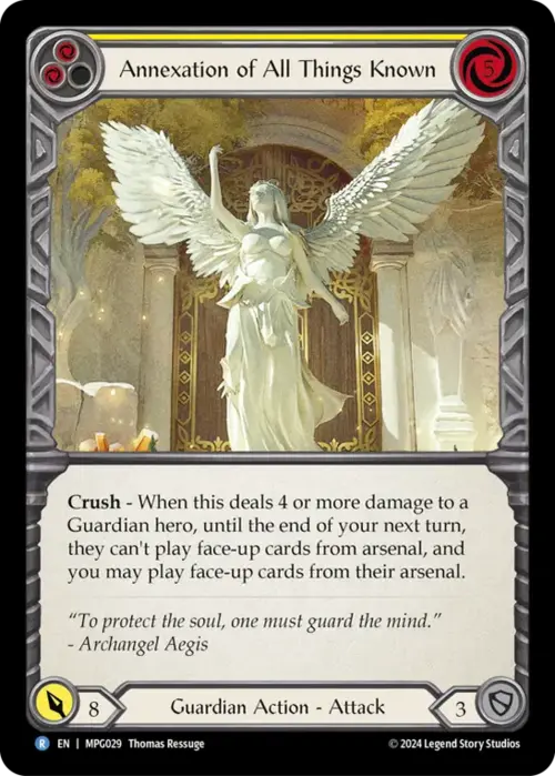 Annexation of All Things Known Card Front
