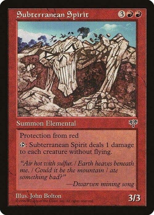 Subterranean Spirit Card Front