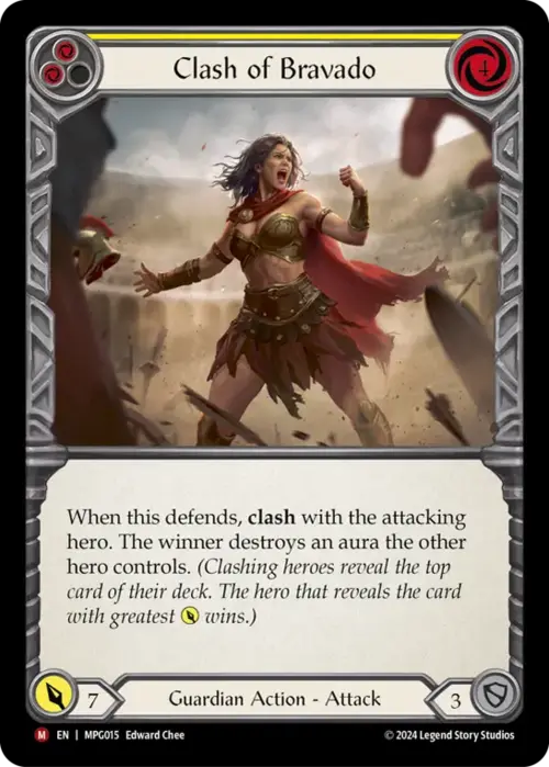 Clash of Bravado Card Front