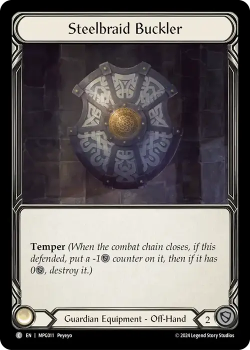 Steelbraid Buckler Card Front