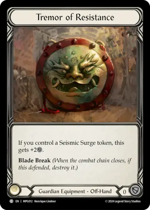 Tremor of Resistance Card Front