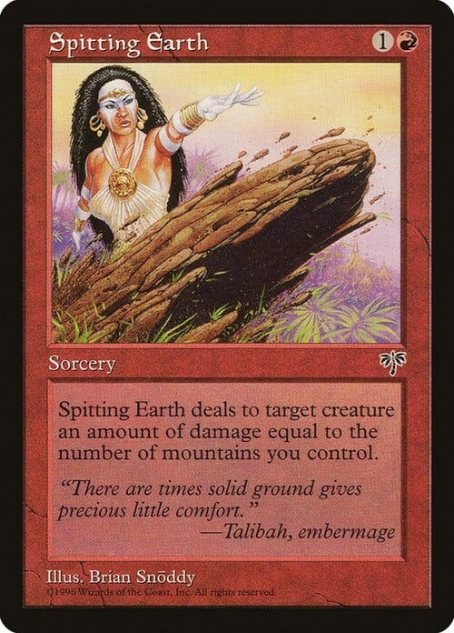 Spitting Earth Card Front