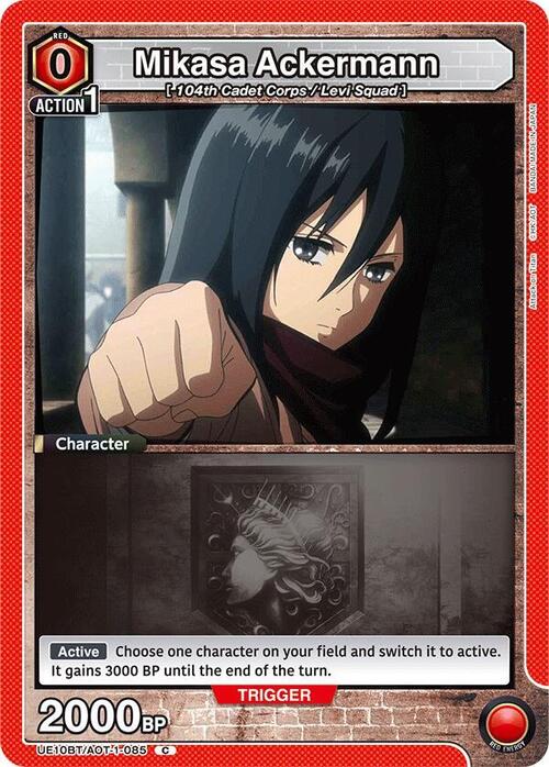 Mikasa Ackermann Card Front
