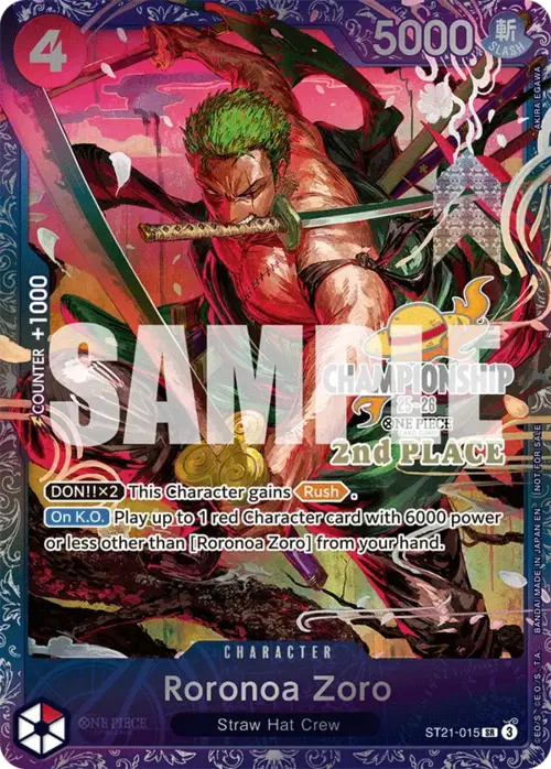 Roronoa Zoro Card Front