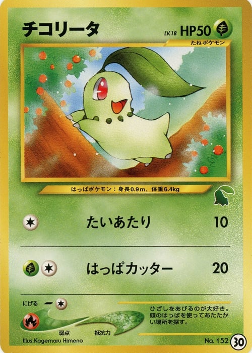 Chikorita Lv.18 Card Front