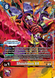 Shoutmon X4 · Ultimate Cup 25-26 Season 1 | Alternate Art BT19-010a