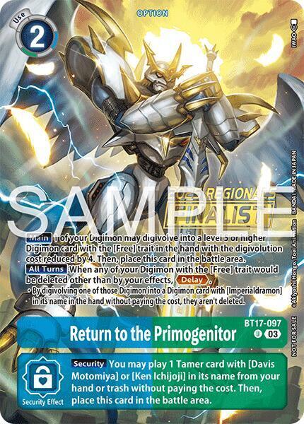 Return to the Primogenitor Card Front