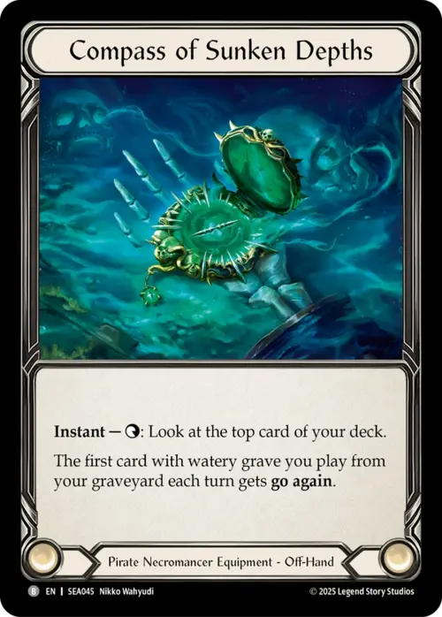 Compass of Sunken Depths // Treasure Island Card Front