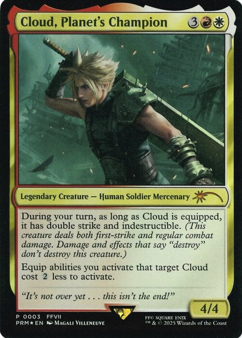 Cloud, Planet's Champion Card Front
