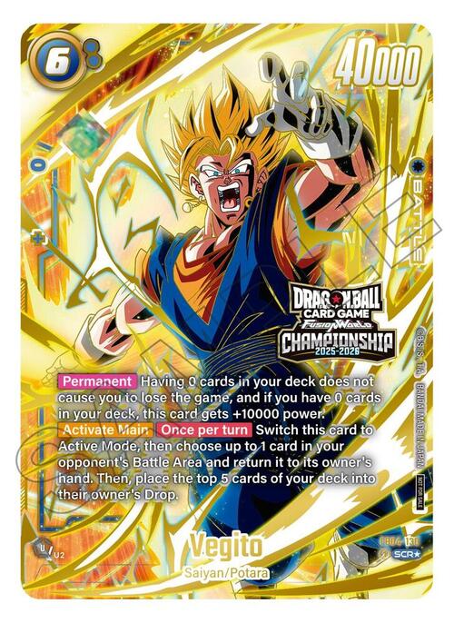 Vegito Card Front