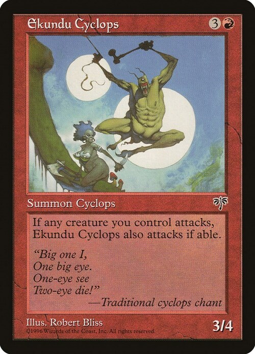 Ekundu Cyclops Card Front