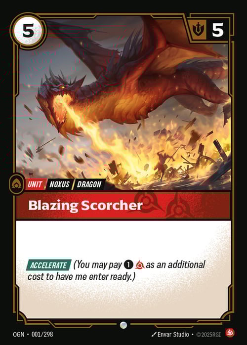Blazing Scorcher Card Front