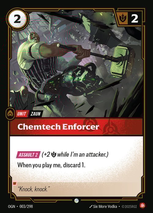 Chemtech Enforcer Card Front