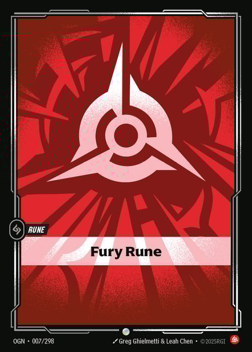 Fury Rune Card Front