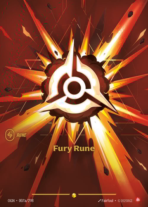 Fury Rune Card Front