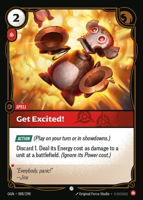 Get Excited! Card Front