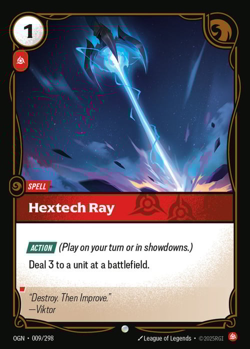 Hextech Ray Card Front