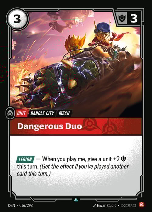 Dangerous Duo Card Front