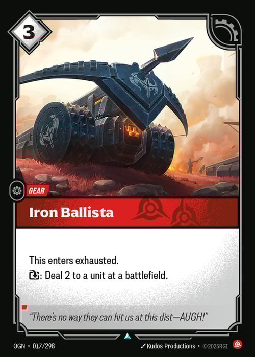 Iron Ballista Card Front