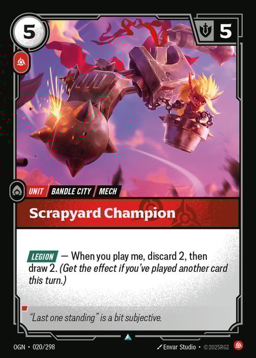 Scrapyard Champion Card Front