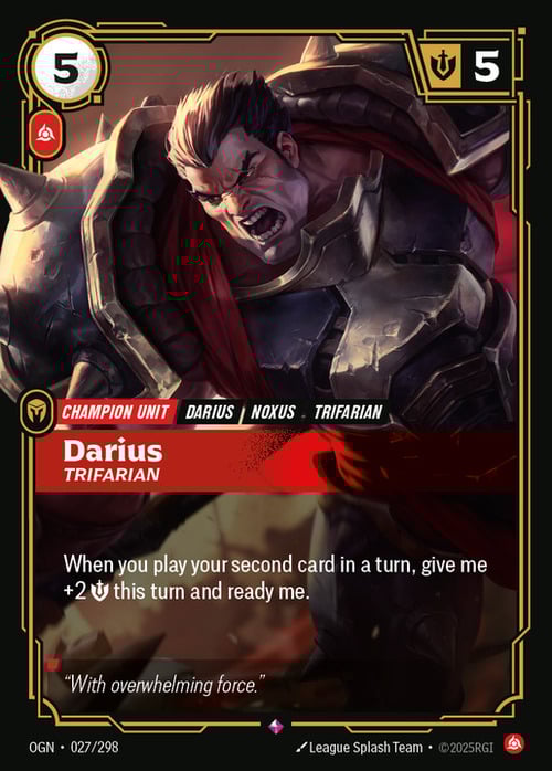 Darius - Trifarian Card Front