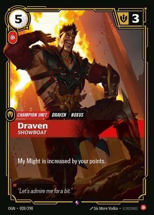 Draven - Showboat Card Front