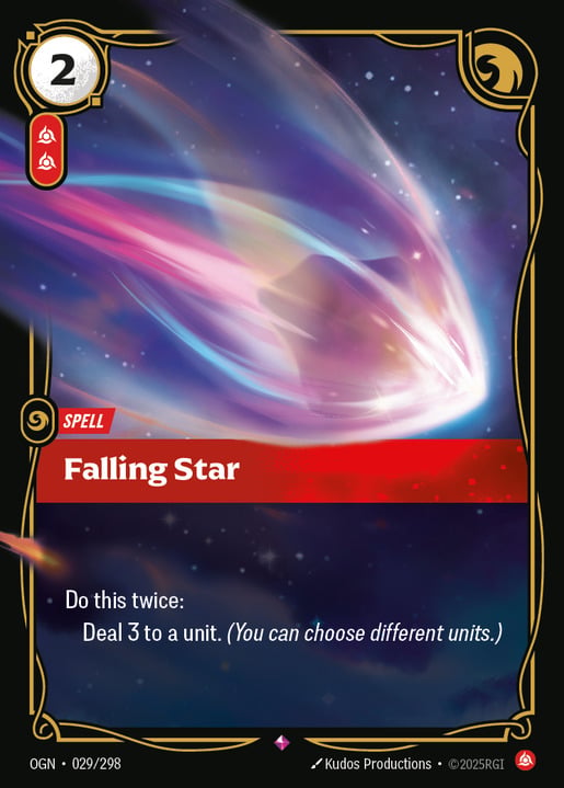 リフトバウンド　riftbound Falling star 3枚 falling-star-origins.jpg