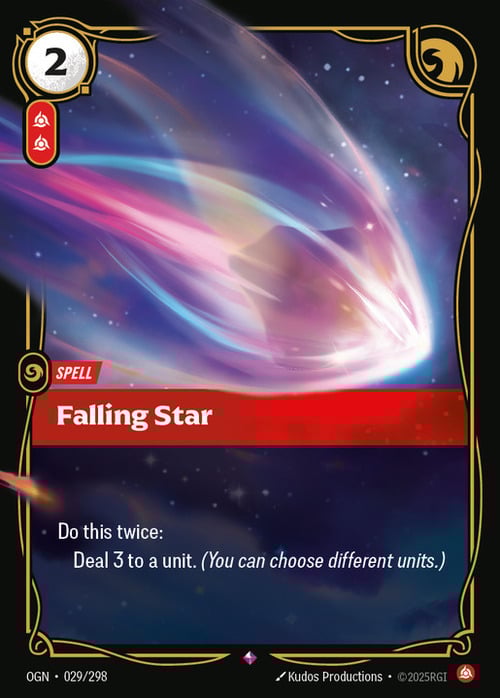 Falling Star Card Front
