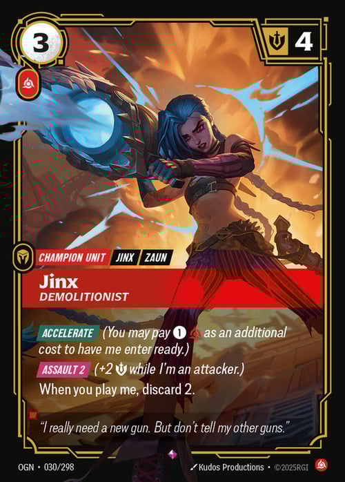 Jinx - Demolitionist Card Front