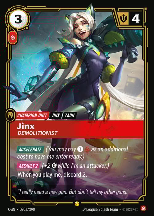 Jinx - Demolitionist Card Front