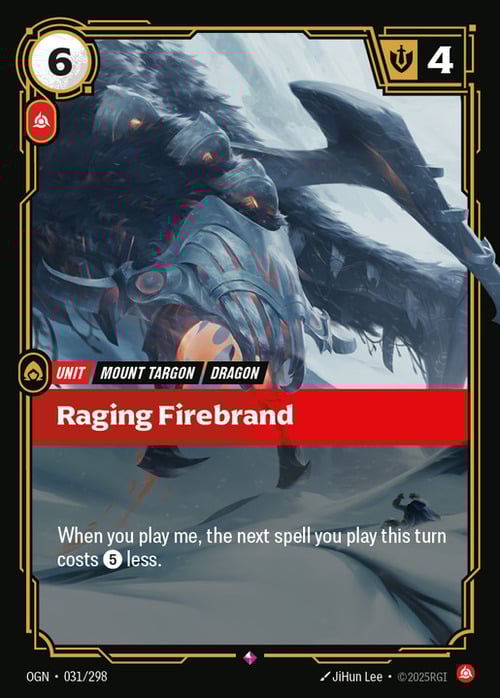 Raging Firebrand Card Front