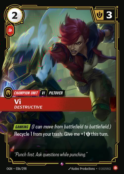 Vi - Destructive Card Front