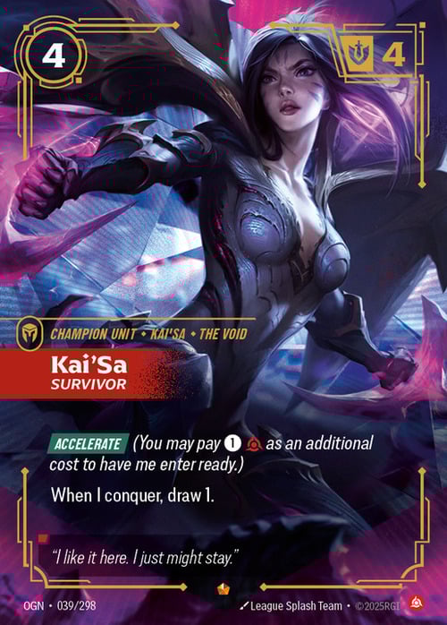 Kai'Sa - Survivor Card Front