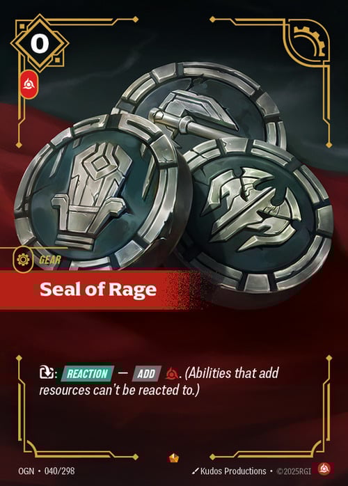 Seal of Rage Card Front