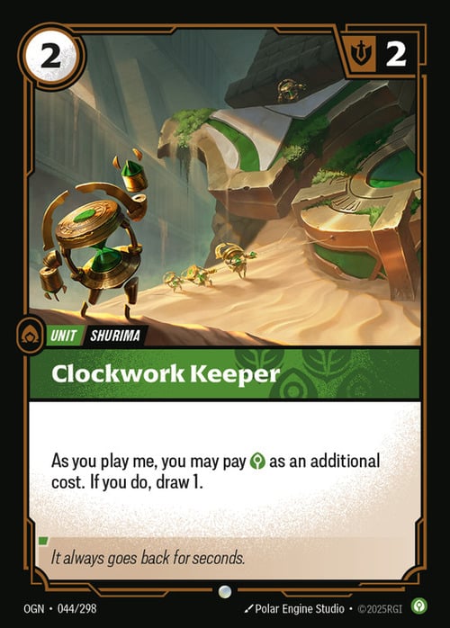 Clockwork Keeper Card Front