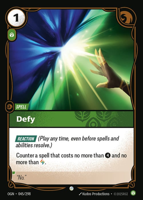Defy Card Front