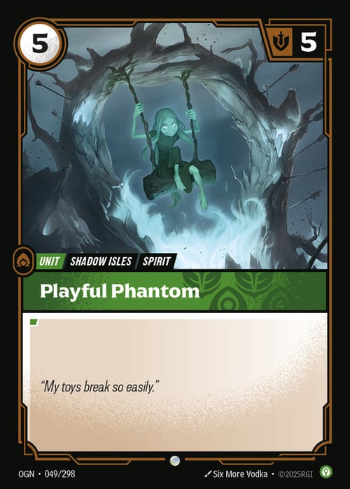 Playful Phantom Card Front