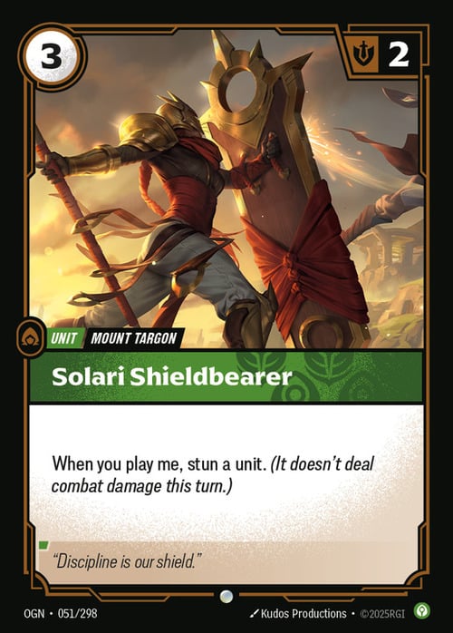 Solari Shieldbearer Card Front