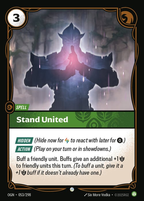 Stand United Card Front