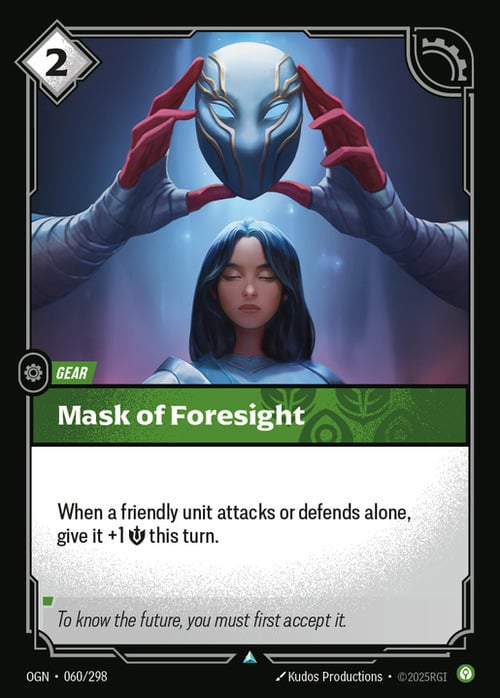 Mask of Foresight Card Front