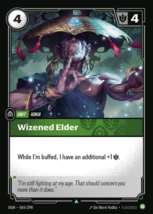 Wizened Elder Card Front
